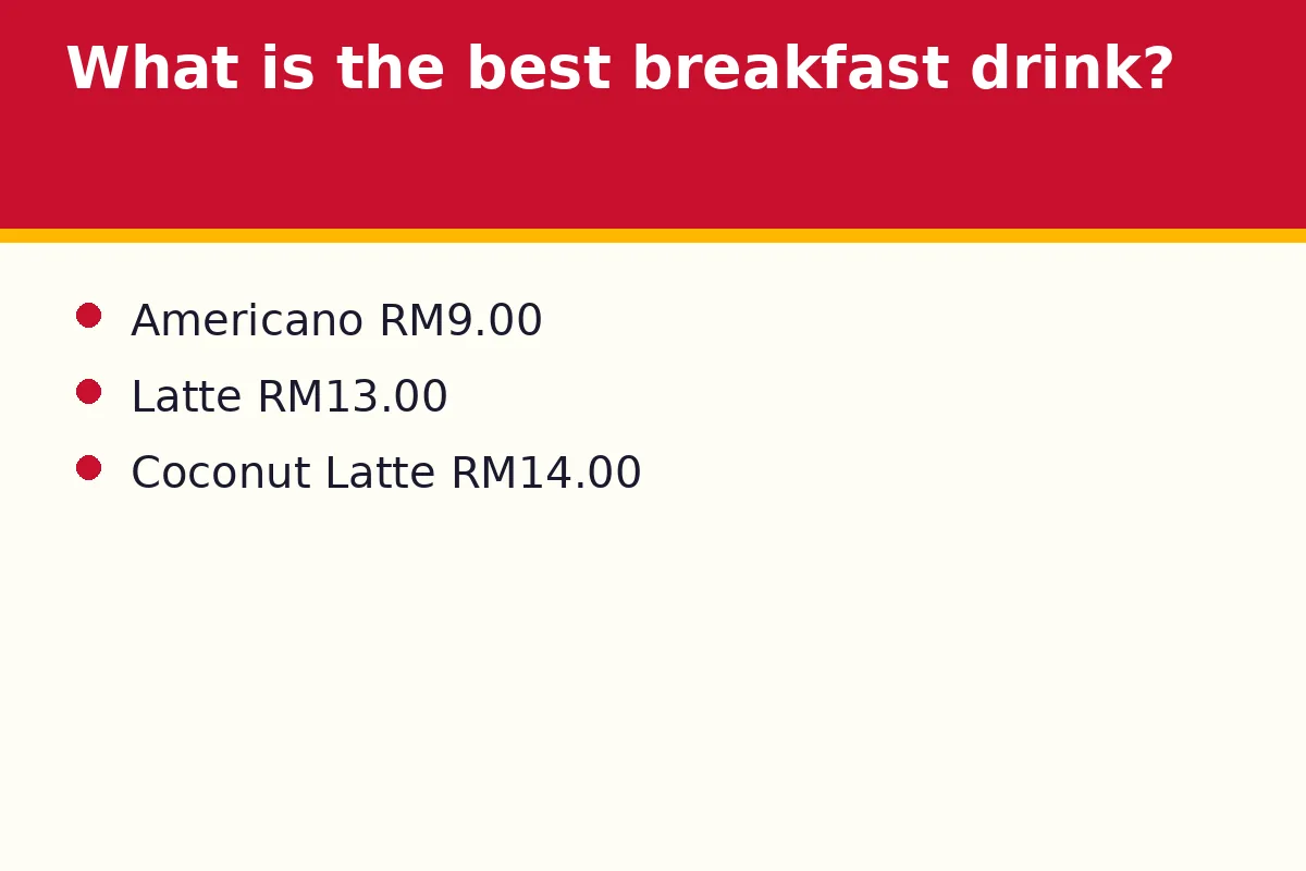 What is the best breakfast drink at Luckin Coffee?