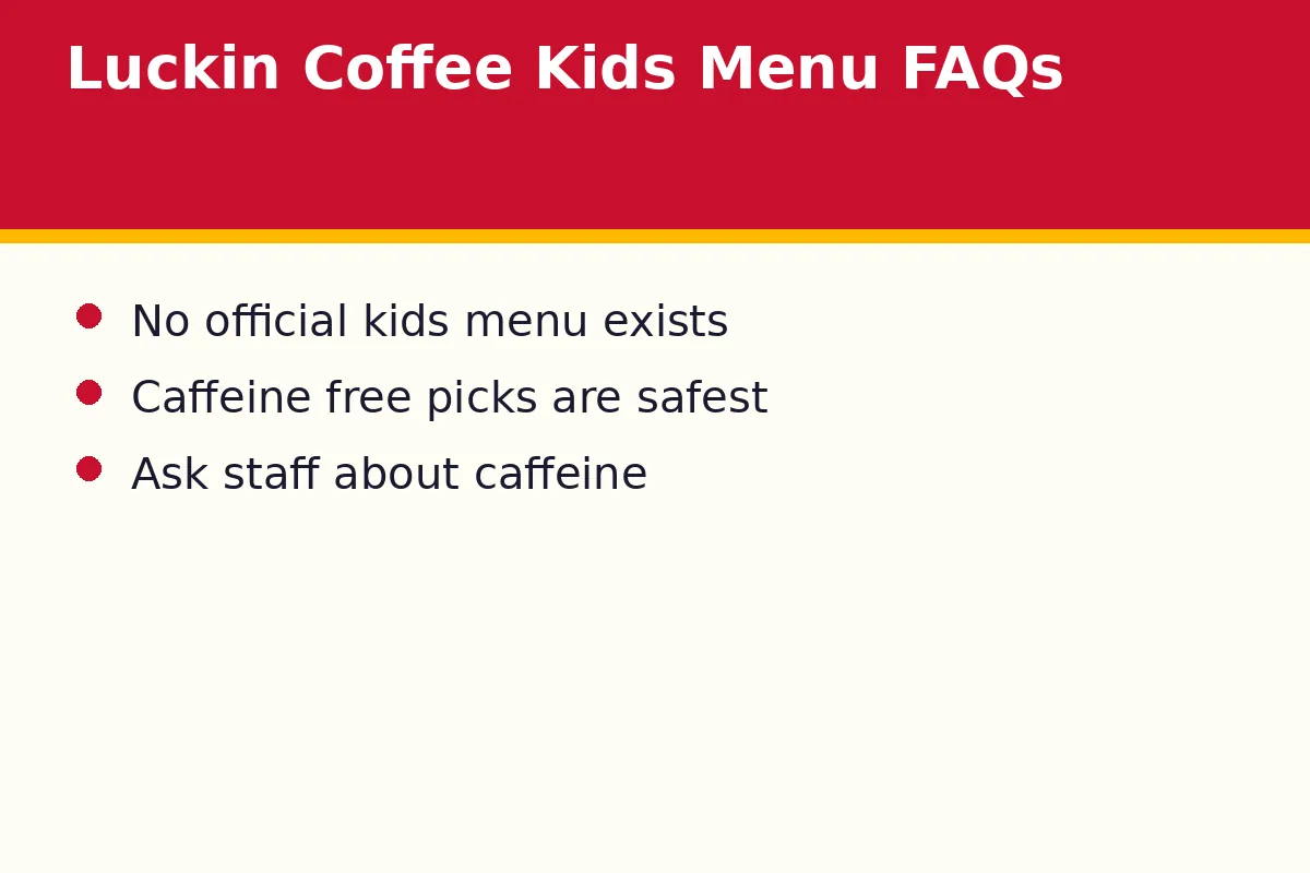 Luckin Coffee Kids Menu FAQs