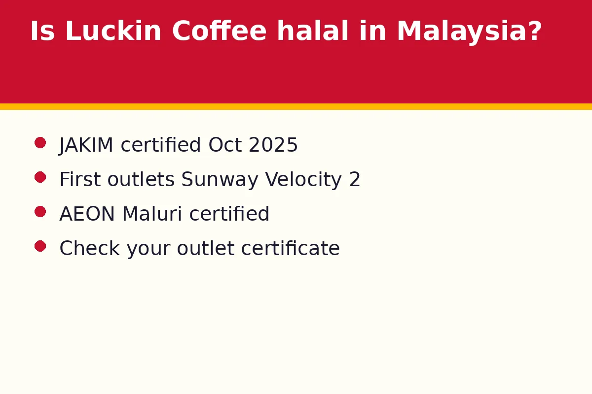 Is Luckin Coffee halal in Malaysia?
