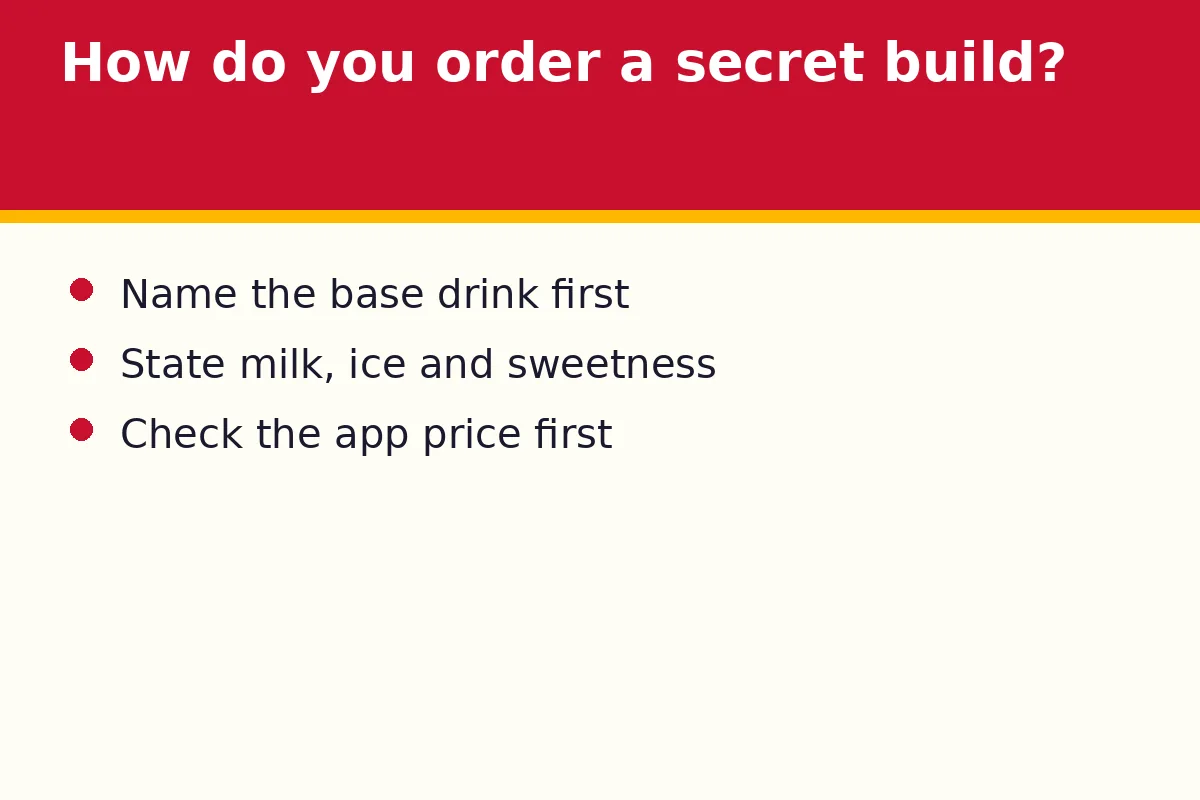 How do you order a Luckin Coffee secret build?