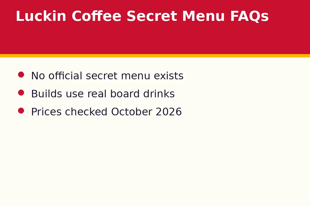 Luckin Coffee Secret Menu FAQs