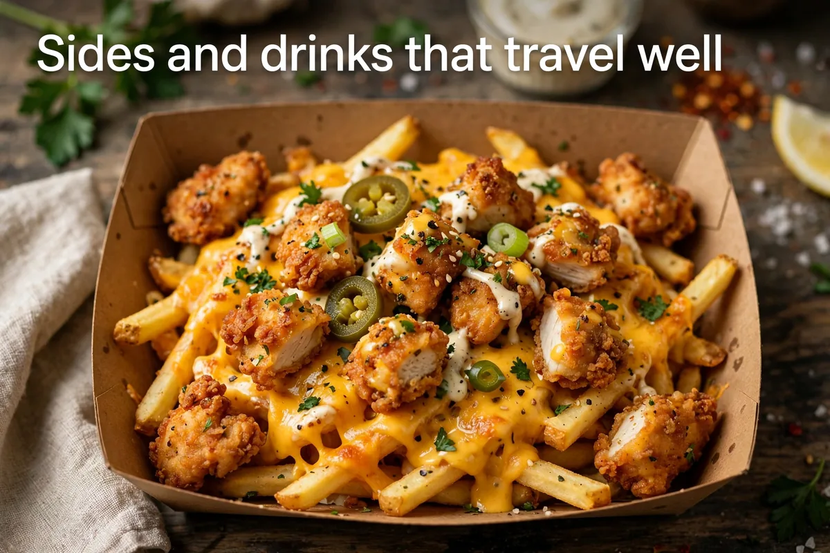 Sides and drinks that travel well