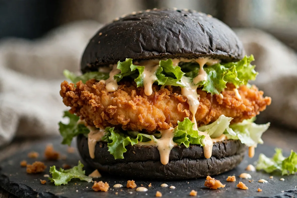 Which chicken and meatless myBurgerLab items are no longer on the menu?
