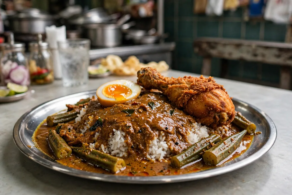 How much does the best-selling nasi kandar set cost?