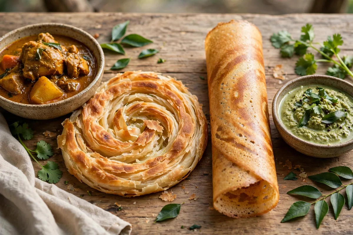 Roti canai or thosai for breakfast?
