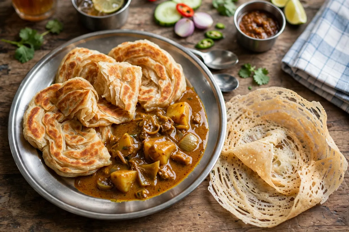 What are the cheapest roti and thosai options?