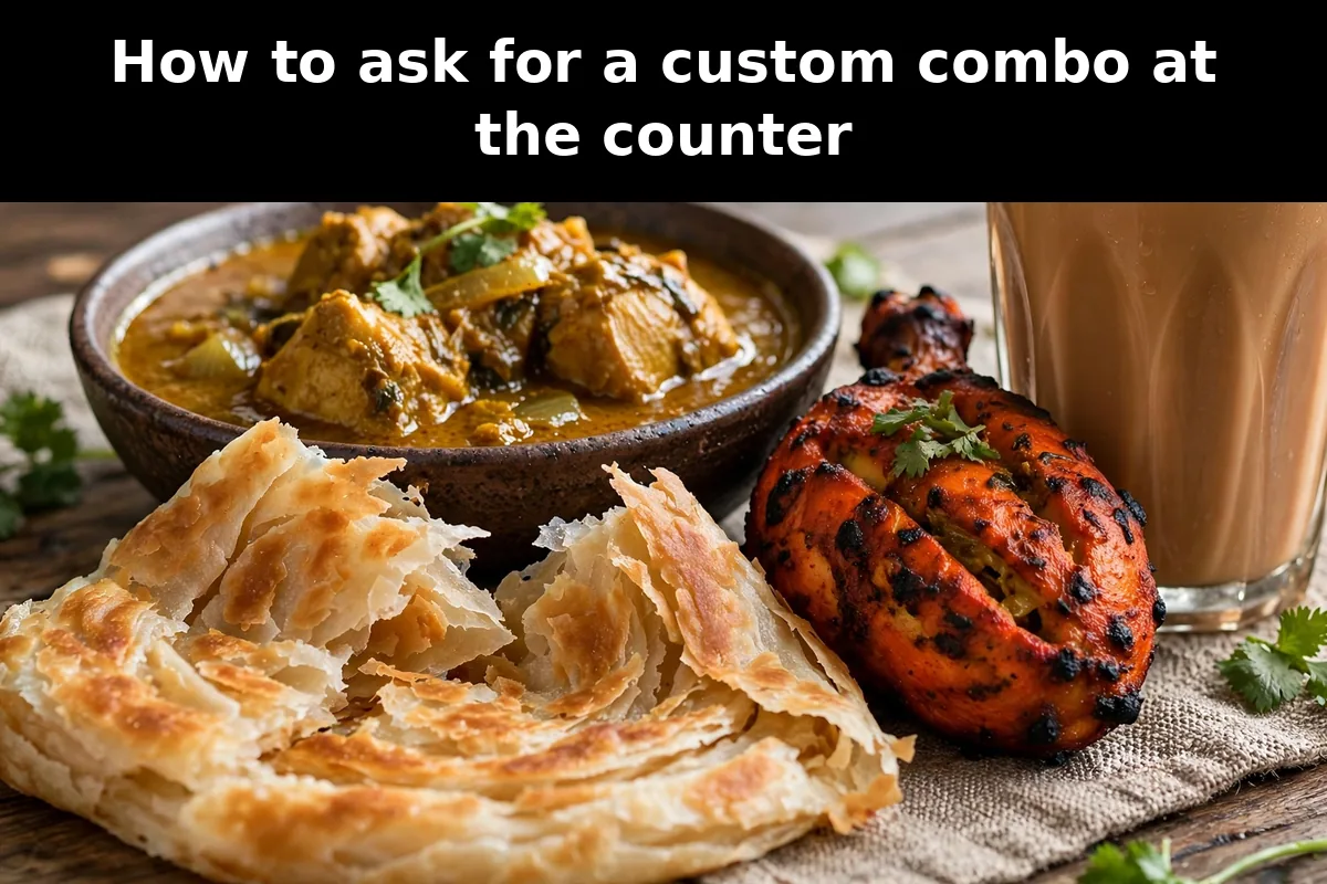 How to ask for a custom combo at the counter