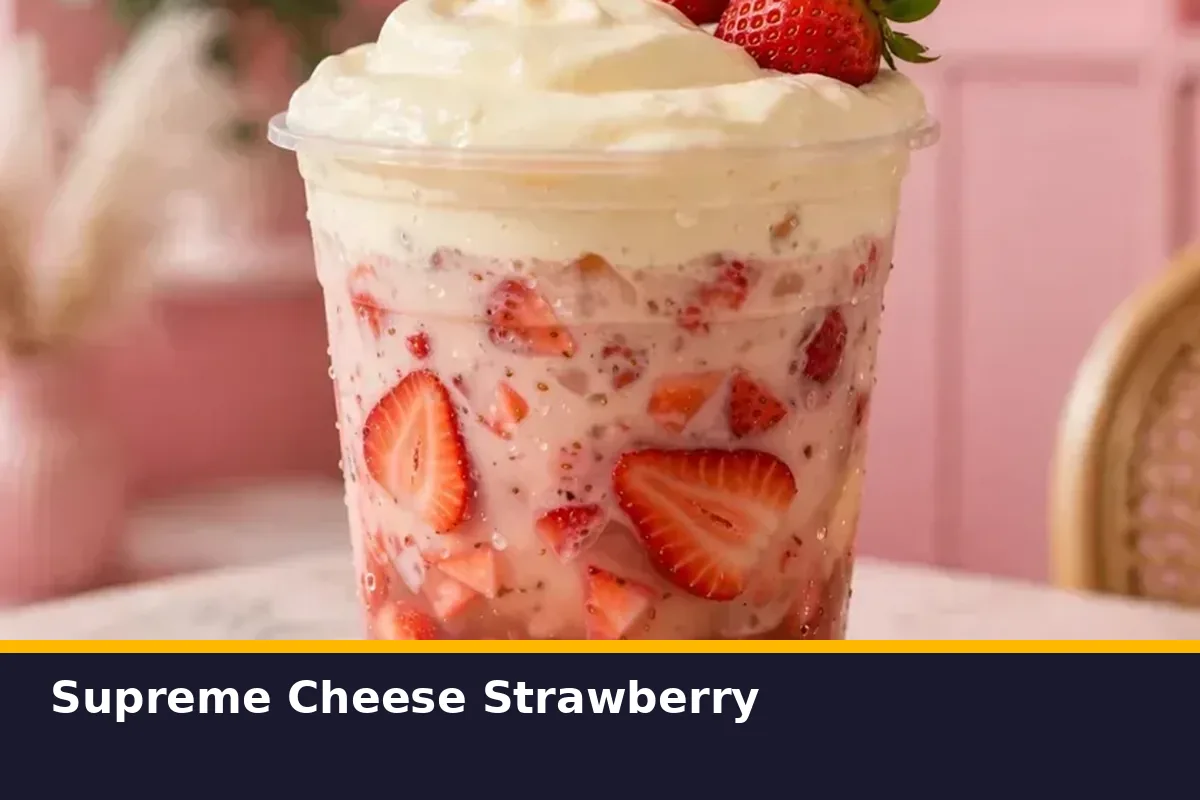 Supreme Cheese Strawberry is the drink to start with