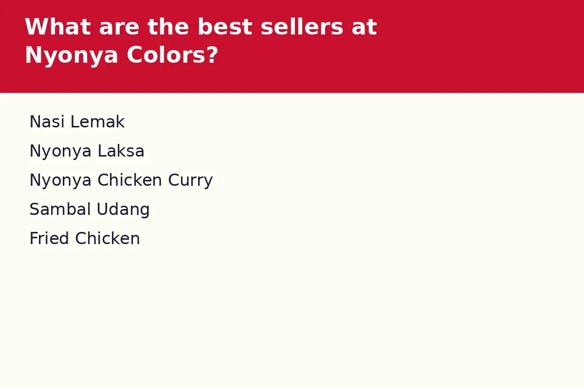 What are the best sellers at Nyonya Colors?