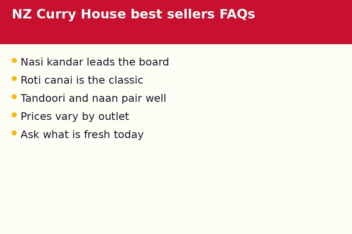 NZ Curry House best sellers FAQs