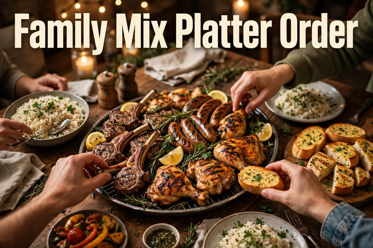 A family-style mix platter order
