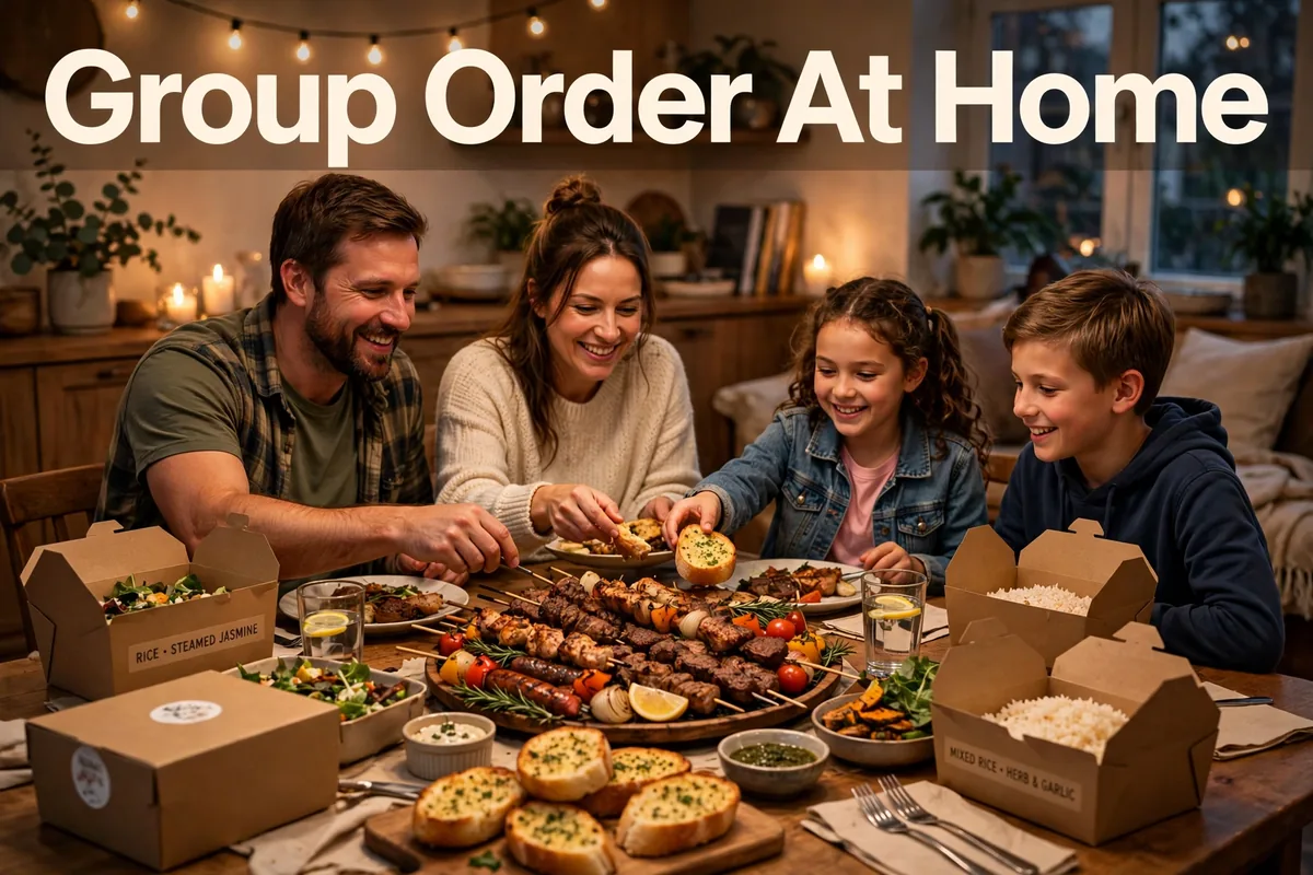 Ordering for a group at home