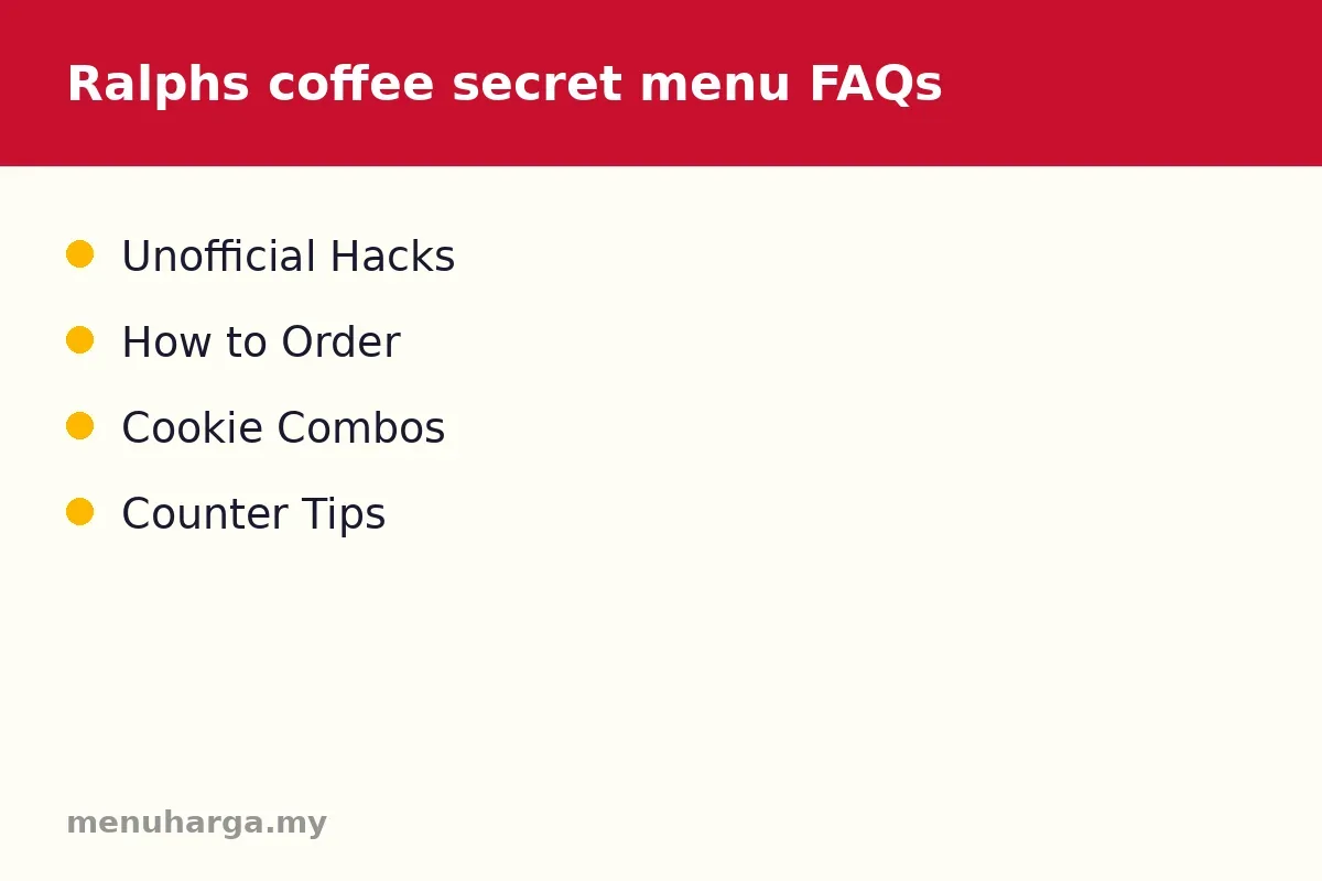 Ralphs coffee secret menu FAQs