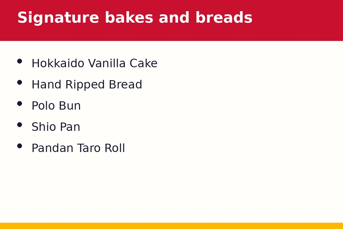 Signature bakes and breads