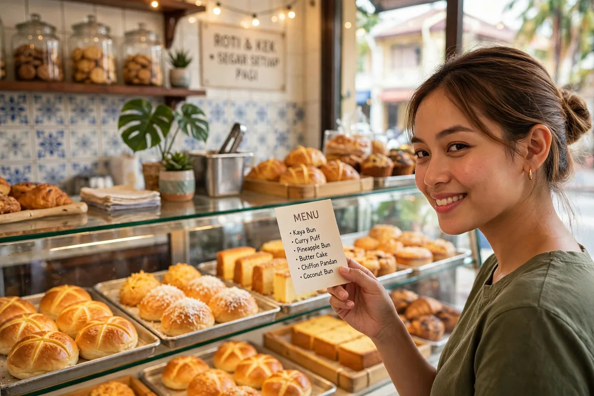 How do I read the RT Pastry menu card at the outlet?
