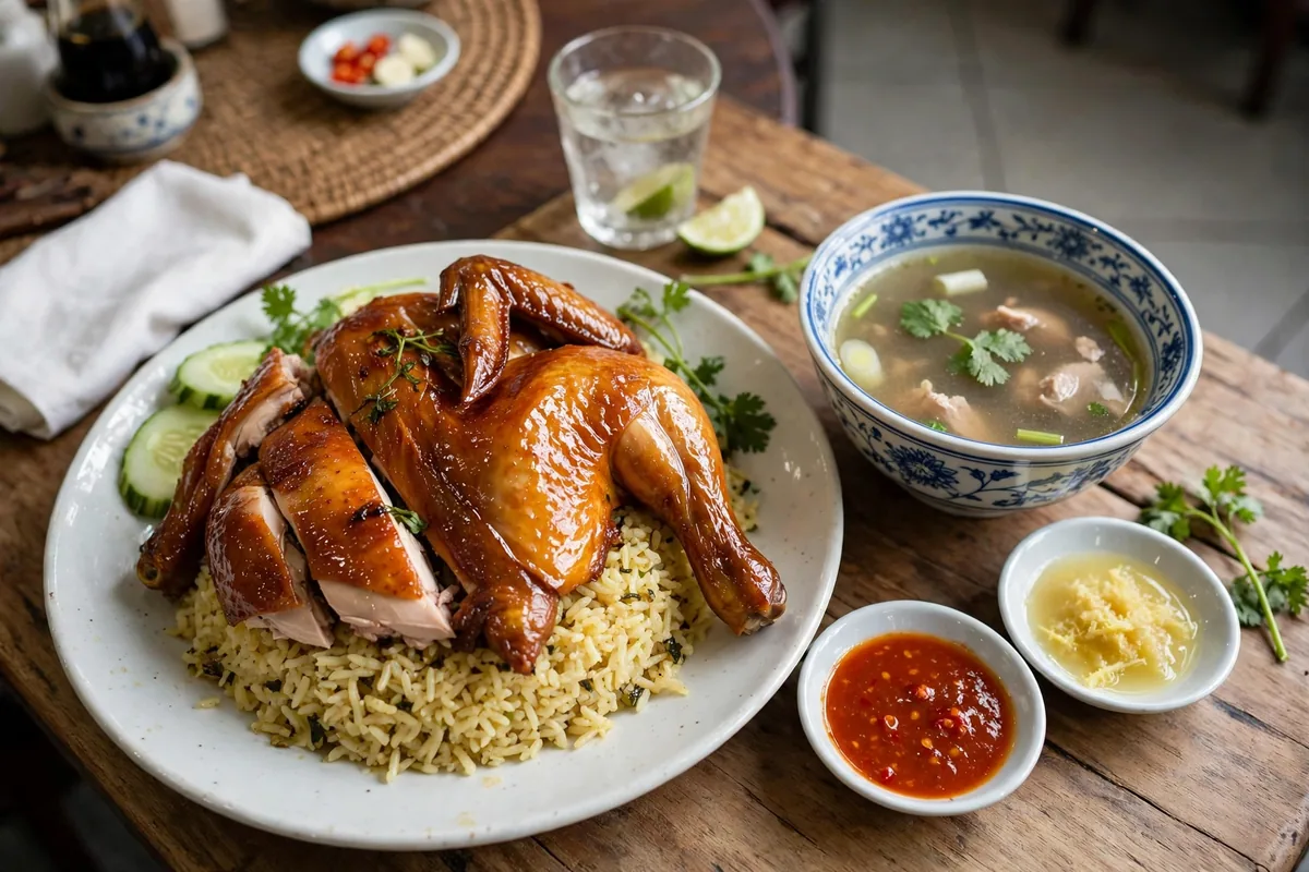 How much does SCR chicken rice cost in Malaysia?