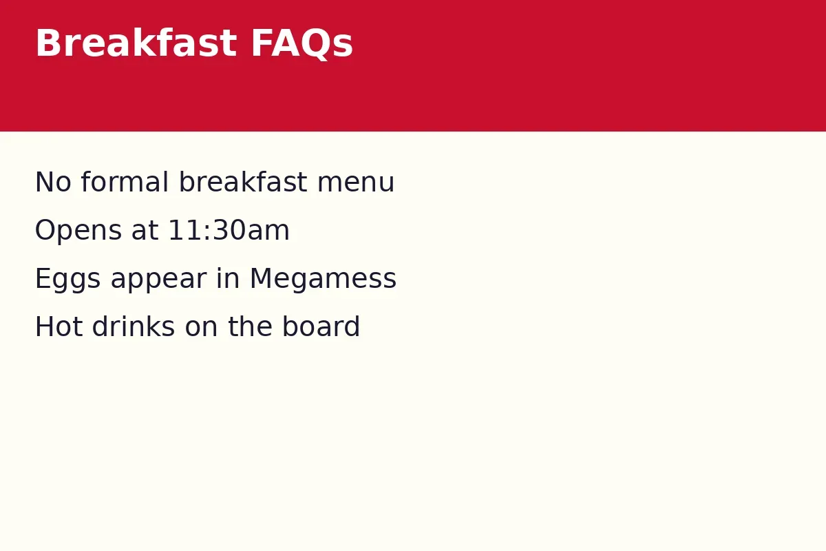 Spades Burger breakfast menu FAQs