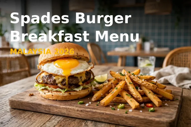 Spades Burger Breakfast Menu Prices Malaysia 2026