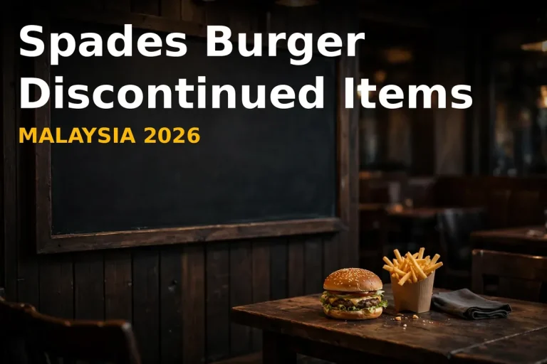 Spades Burger Discontinued Items Malaysia 2026