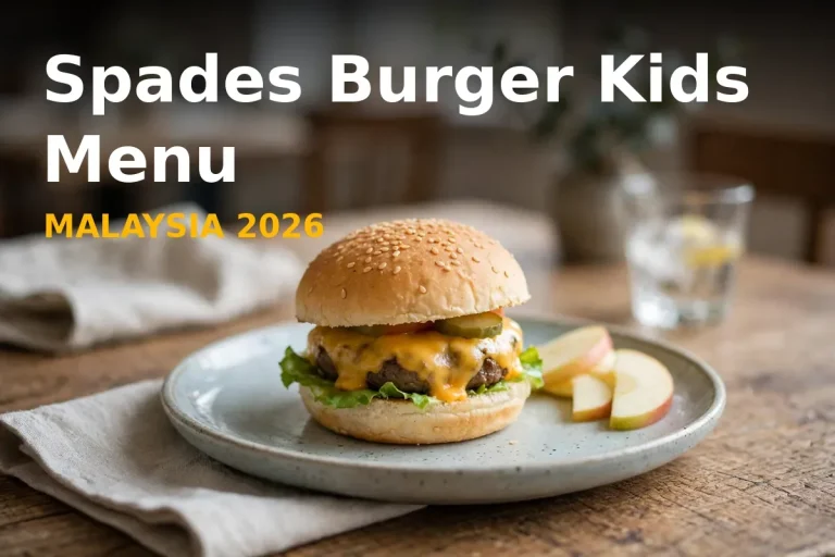 Spades Burger Kids Menu Prices Malaysia 2026