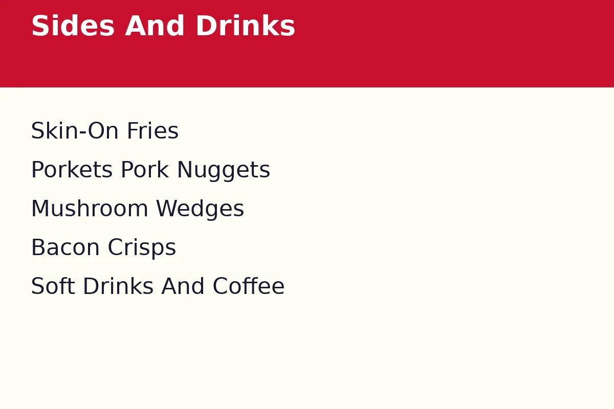 What sides and drinks can you add at Spades Burger?