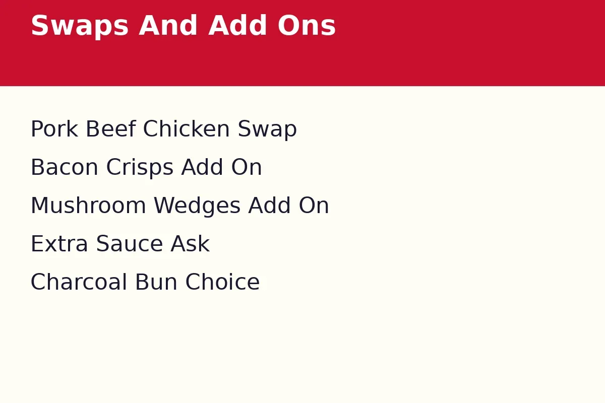 What swaps and add-ons are worth asking for at Spades Burger?