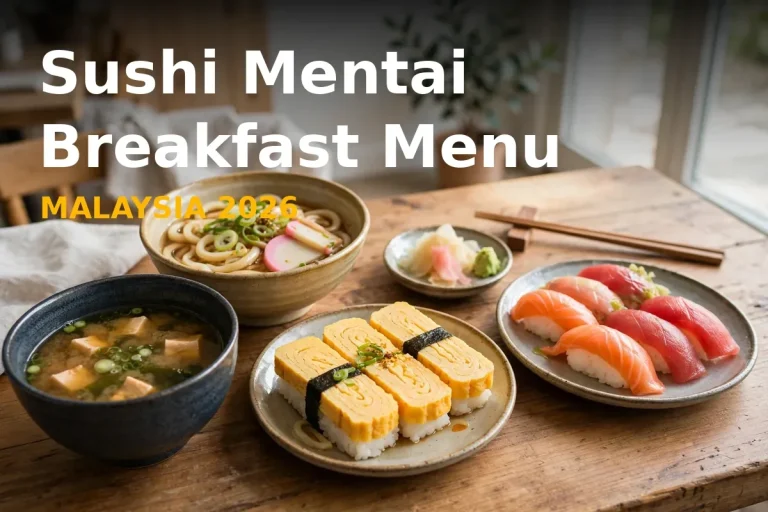 Sushi Mentai Breakfast Menu Prices Malaysia 2026