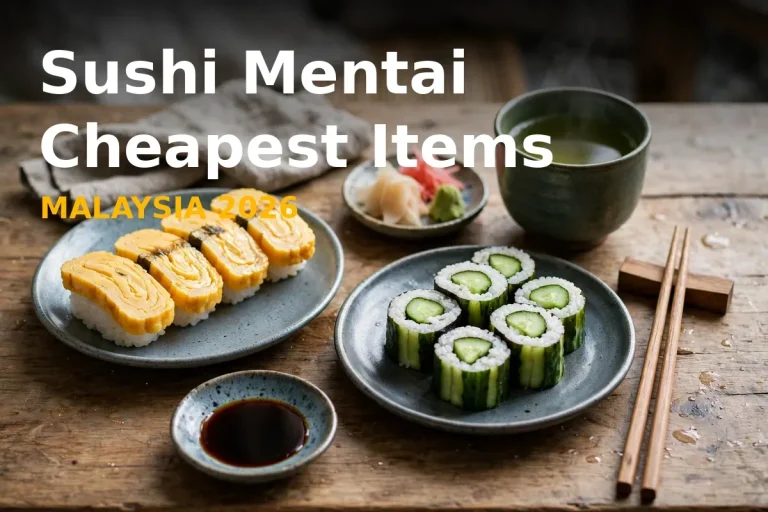 Sushi Mentai Cheapest Items Prices Malaysia 2026