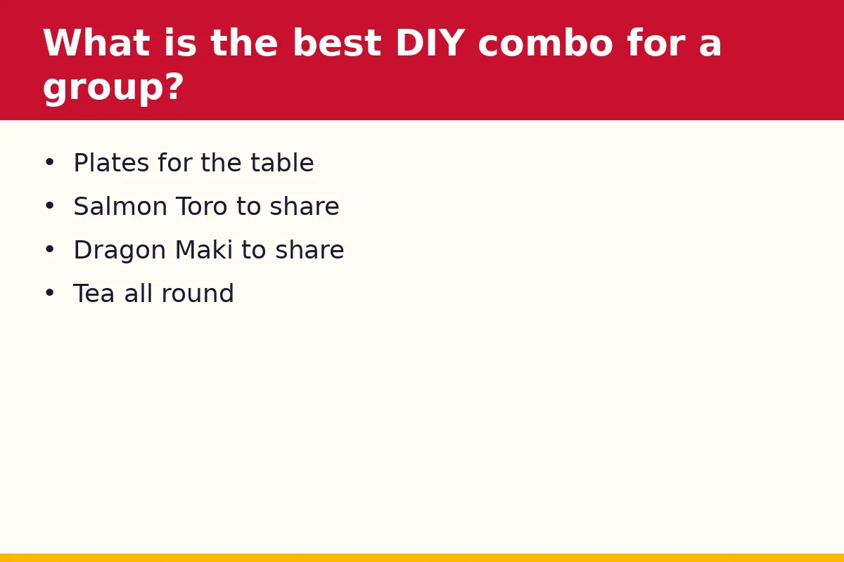 What are the Sushi Mentai combo meals for a group?
