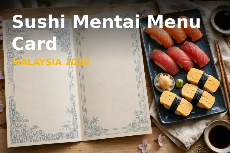 Sushi Mentai Menu Card Prices Malaysia 2026