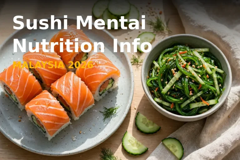 Sushi Mentai Nutrition Info Prices Malaysia 2026
